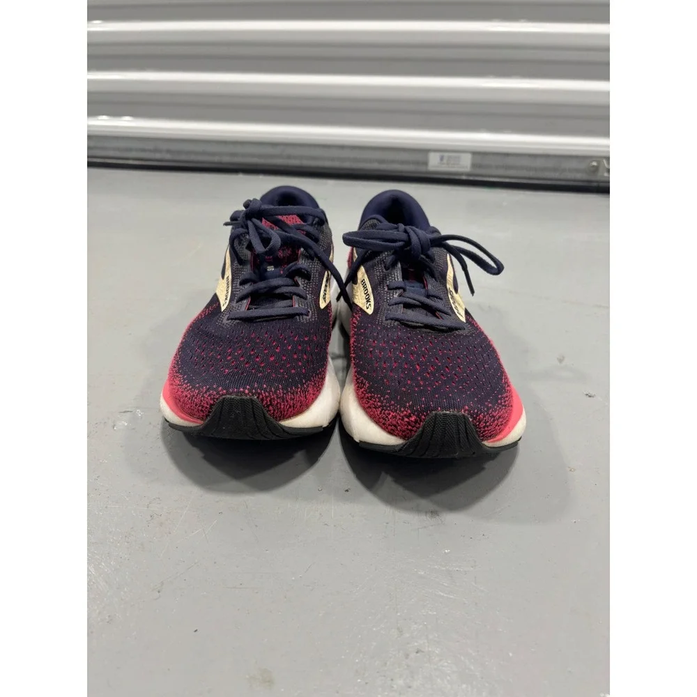 Brooks Ghost 14 Womens Running Shoes Size 10.5 Narrow 2A Blue Pink